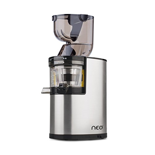 Oscar Neo XL Whole Slow Juicer – extractor de zumo de boca ancha, cold press juicer, 250W, Acero Inoxidable y BPA Free. Garantía DE POR VIDA