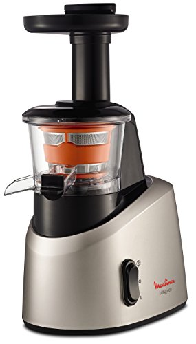 Moulinex Infiny Juice ZU255B - Licuadora, tecnología de prensado en frío, zumo y pulpa se separan en dos jarras, sistema antigoteo, tecnología de disminución del ruido