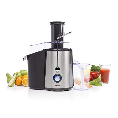 Exprimidor Princess 203040 – Tubo de alimentación grande – Potente motor de 700 W
