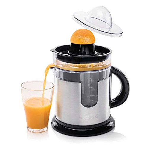 Princess 201975 Duo Juicer – Exprimidor con innovador depósito de zumo adicional, diseño de acero inoxidable