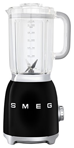 SMEG BLF01BLEU Batidora, 150 W, 0.45 litros, Metal, plástico, 4 Velocidades, Negro