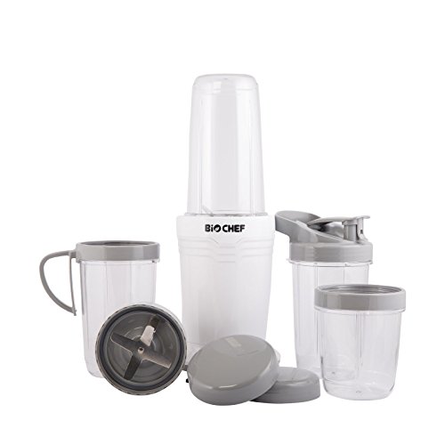 BioChef NutriBoost Bullet Blender - Licuadora Bullet de 900w, 23.000 RPM, Set de 12 Piezas, Personal Blender, 2 años de garantía