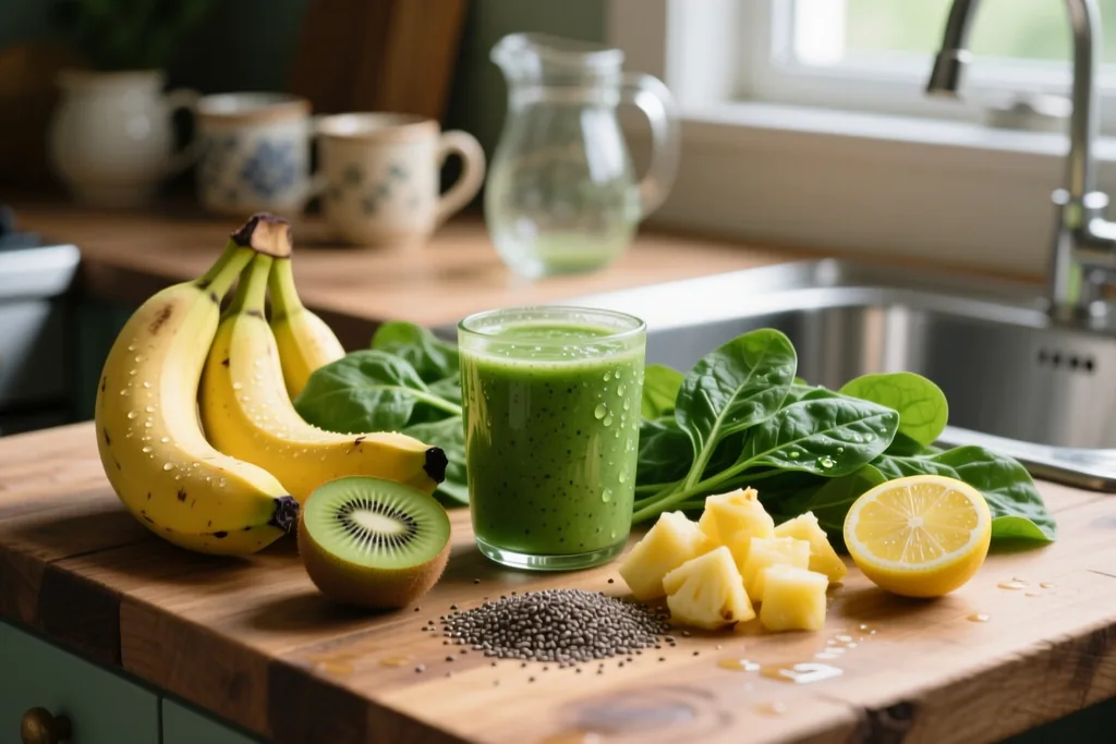 Batidos verdes: verduras, frutas y equilibrio