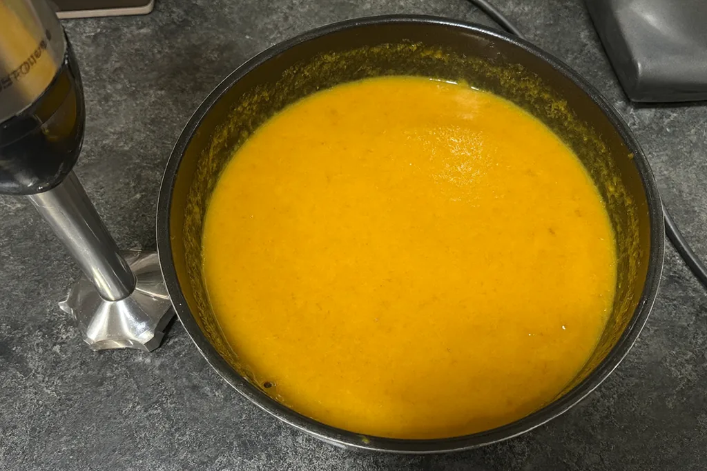 Cremas y purés con batidora de mano
