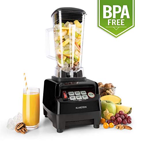 Klarstein Herakles-5G • Batidora de vaso • Batidora americana • Smoothie Maker • 1500 W • Libre de BPA • 40.000 Revoluviones por minuto • 2 Litros de capacidad • Función Pulso • Negro