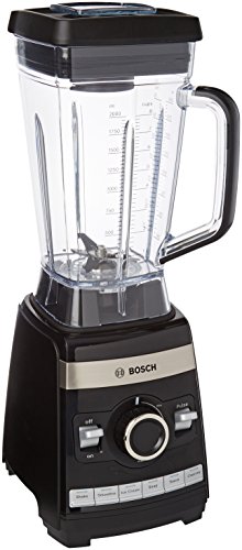 Bosch MMBH6P6B VitaBoost - Batidora de vaso de alta velocidad, 1600 W, 2 l, 30.000 r.p.m., color negro