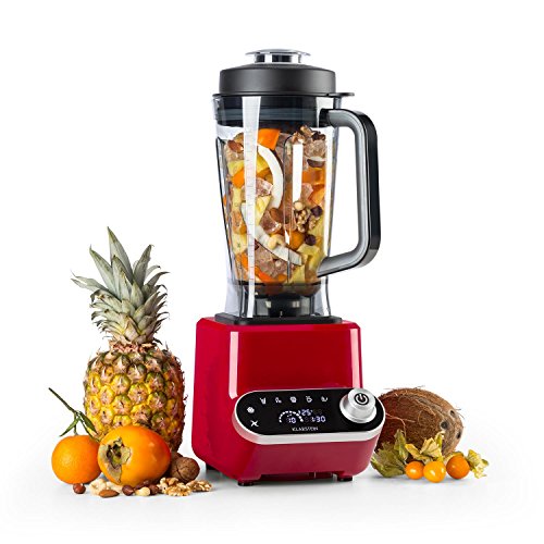 Klarstein Olympus R Batidora de vaso • Licuadora • Mezcladora • Batidora potente • 1400 W • Sin BPA • 32.000 RPM • 2 litros • 4 programas • 6 Cuchillas de acero • Rojo