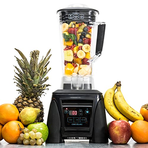 Cecotec Batidora profesional Power Titanium Pro. Especial hostelería. Alto rendimiento. 2200 W y 38000 rpm. Cuchilla de 6 hojas de Titanio. Jarra de Tritan, BPA Free, de 2,8 litros
