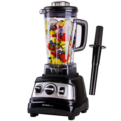 Power Blender batidora de alta potencia | 2L | profesional de 32.000 r.p.m. | 1500 vatios | 6 cuchillas | recipiente resistente al calor hasta 100 °C | protección contra sobrecalentamiento | BPA free