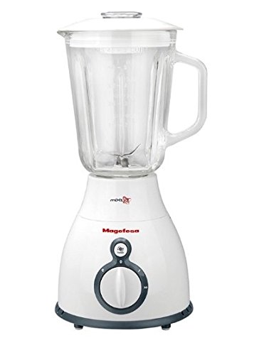 Magefesa MGF: 4224 Batidora vaso Mixto 1000 W, Vidrio, 2 Velocidades, Blanco