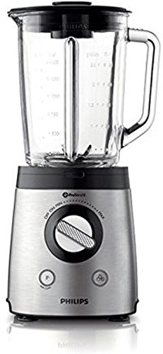 Philips HR2093/08 Batidora de Vaso, 900 W, 2 l, 1.8, Vidrio, Acero Inoxidable