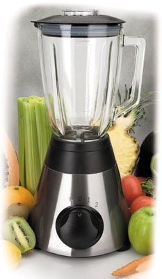 Lacor 69081 - Batidor con jarra de cristal, 500 W, 1,5 litros, gris