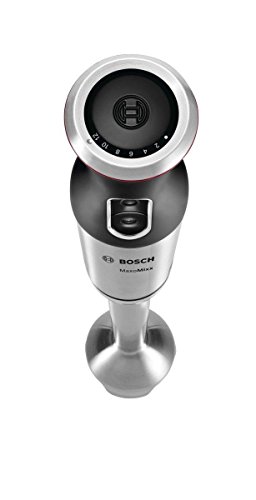 Bosch BATIDORA DE Mano MSM87130 750W,PIE INOX, 750 W, Plástico, 12 Velocidades, Negro, Acero inoxidable, Transparente