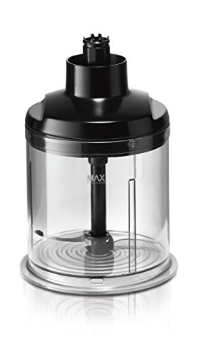 Bosch MaxoMixx MSM88160 - Batidora de mano, 800 W, regulador electrónico de velocidad, cúpula con cuatro cuchillas, con picador y varilla batidora, color negro y gris