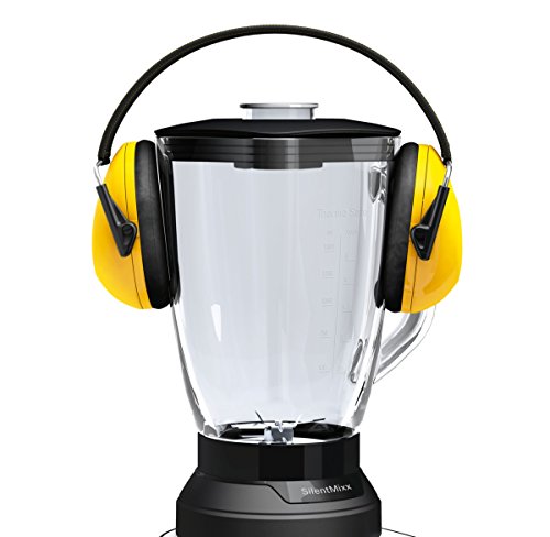 Bosch SilentMixx MMB65G0M - Batidora de vaso, 800 W, 2.3 litros, selector de velocidad variable con diferentes programas, cuchillas Easy KlickKnife, jarra termoresistente, color negro y acero