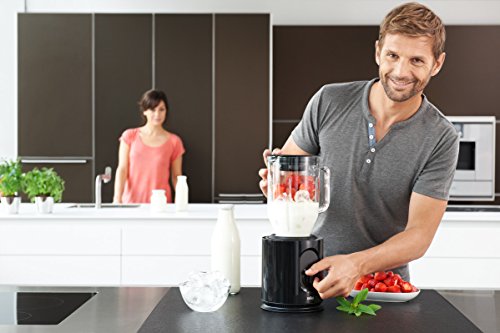 Braun JB5050 Batidora de vaso, Potencia Dual, Vaso thermoresist 2L, 2 Velocidades, Variedad Funciones, Cuchilla triturar extraíble, 900 W, Negro