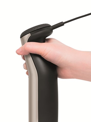 Moulinex DD866A10 Batidora de inmersión, con picadora, emulsionador, Accesorio Salsas, función Turbo, 700 W, 20 Velocidades, Champagne