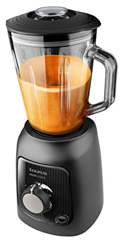 Taurus Prior Legend-Batidora de Vaso (1000 W, Capacidad de 1,5 litros, Cuchilla de 4 filos), Negro, 1.5 litros, 0 Decibeles, 8414234124302