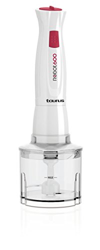 Taurus Robot 600 Batidora de Varilla, W, 1 Liter, 0 Decibeles, Plástico, 10 Velocidades, Blanco