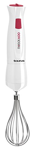 Taurus Robot 600 Batidora de Varilla, W, 1 Liter, 0 Decibeles, Plástico, 10 Velocidades, Blanco
