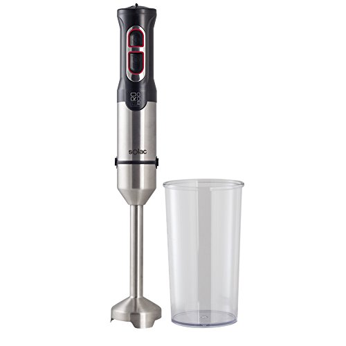 Solac BA5602 Batidora de vaso 800 W, 1 Liter, 0 Decibeles, Negro, Acero inoxidable