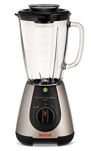 Tefal Blendforce BL310A Batidora de vaso 1.75L 500W Plata - Licuadora (Batidora de vaso, 1,75 L, Plata, Vidrio, Acero inoxidable, 500 W)