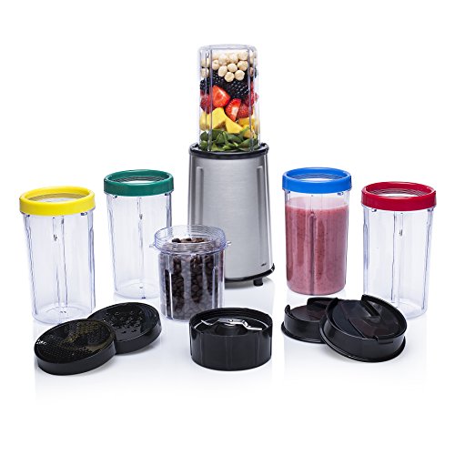 Tristar BL-4445 Batidora de Vaso Licuadora 240 W, 0.5 litros, Negro, Acero inoxidable