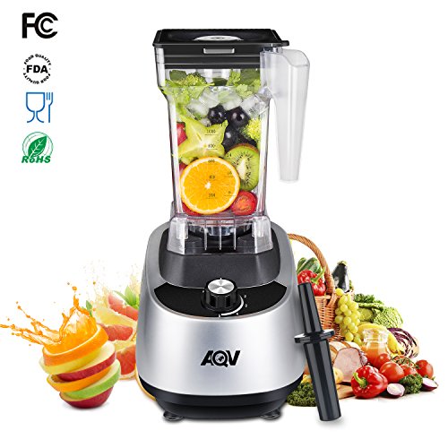 Batidora de Vaso, AQV 1500W 2L Licuadoras Kitchen Mezclador Eléctrico Profesional de alta Velocidad 30000rpm Licuadora y Procesadora de Alimentos Perfecta para Frutas, Vegetales, Carne Picada, Nueces