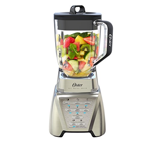 Oster BLSTMB-CT0-050 Batidora de Alto Rendimiento, 1100 W, 1.9 litros, Metal, Plata